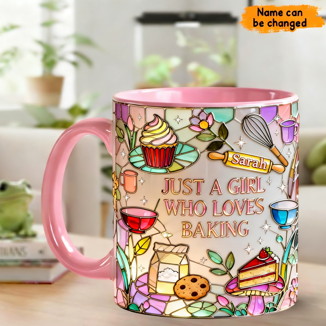 Personalized Baking Lover Mug – Cute 3D Ceramic Cup Gift for Bakers
