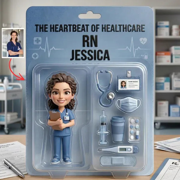 Personalized Nurse Gift – Custom Photo Plaque RN Gift for Nurse, Healthcare Worker Gift, Custom Name Plaque, Nurse Appreciation Gift