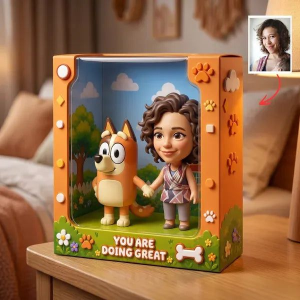 Custom Cartoon Photo Plaque – Personalized Fan Gift, Turn Photo Into Character, Unique Gift For Kids & Fans, Custom Keepsake Display