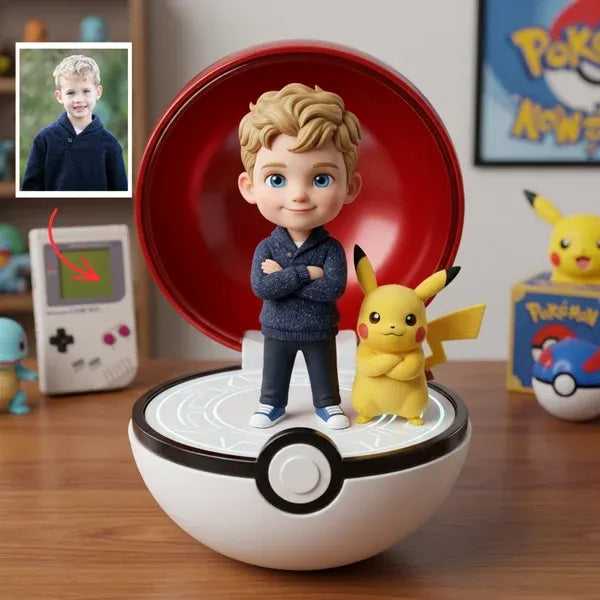 Personalized Anime Style Plaque – Custom Photo Plaque Gift for Fans, Gamer Gift, Custom Character Figure Plaque, Unique Birthday Gift