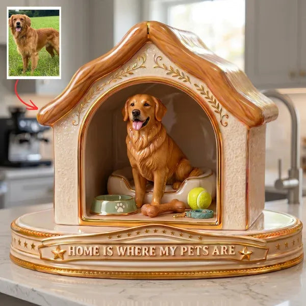 Custom Pet Photo Plaque – Personalized Dog Gift, Turn Pet Photo Into Figurine, Custom Pet Memorial Plaque, Gift For Dog Lovers