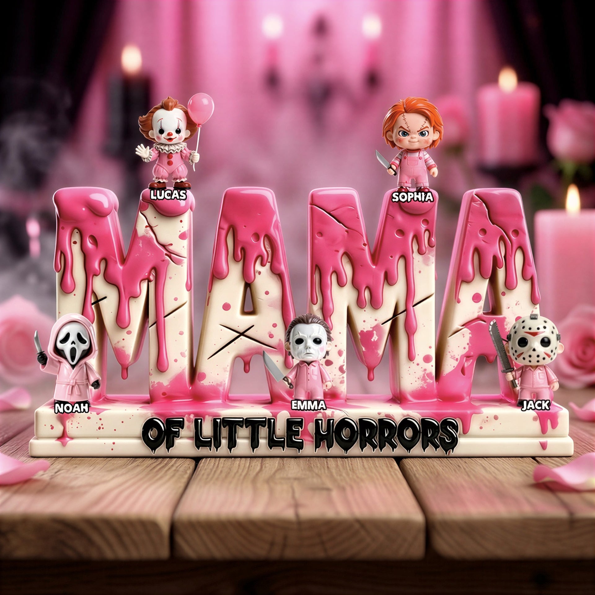 Personalized Mom of Little Monsters Acrylic Plaque – Family Keepsake Gift For Mom
