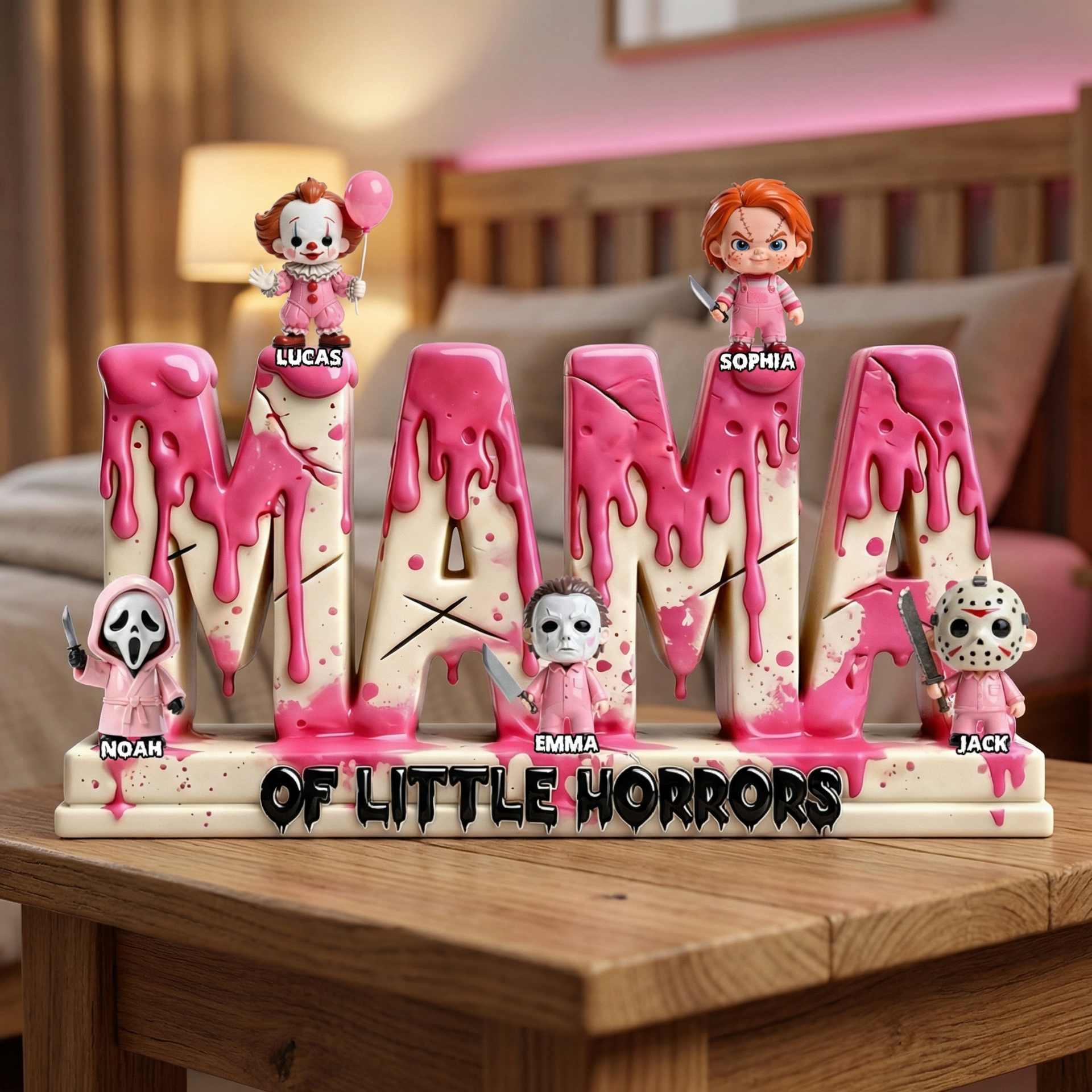 Personalized Mom of Little Monsters Acrylic Plaque – Family Keepsake Gift For Mom