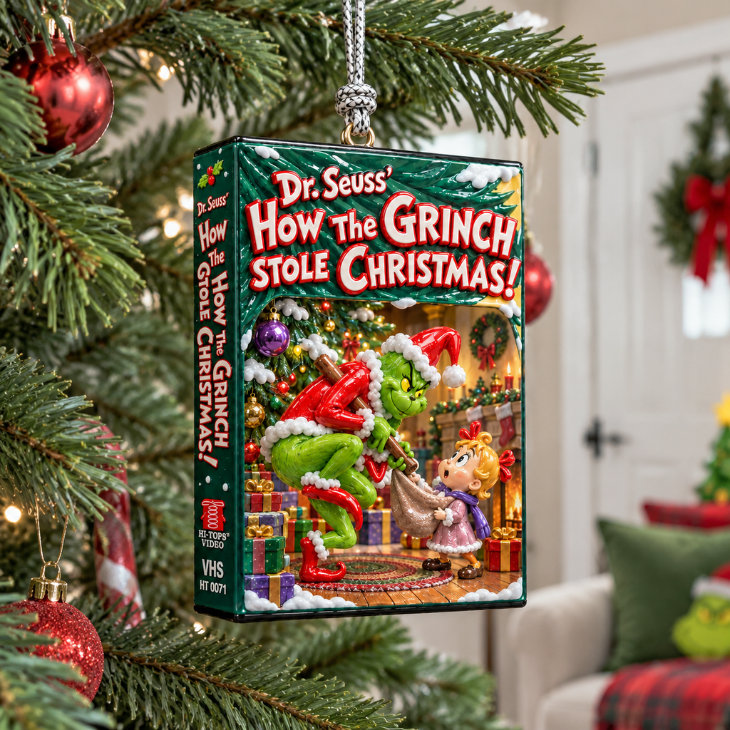 Vintage Christmas Ornament, Classic Cartoon Holiday Decoration, Retro Movie Collectible, Unique Christmas Gift for Animation Fans hn20102026