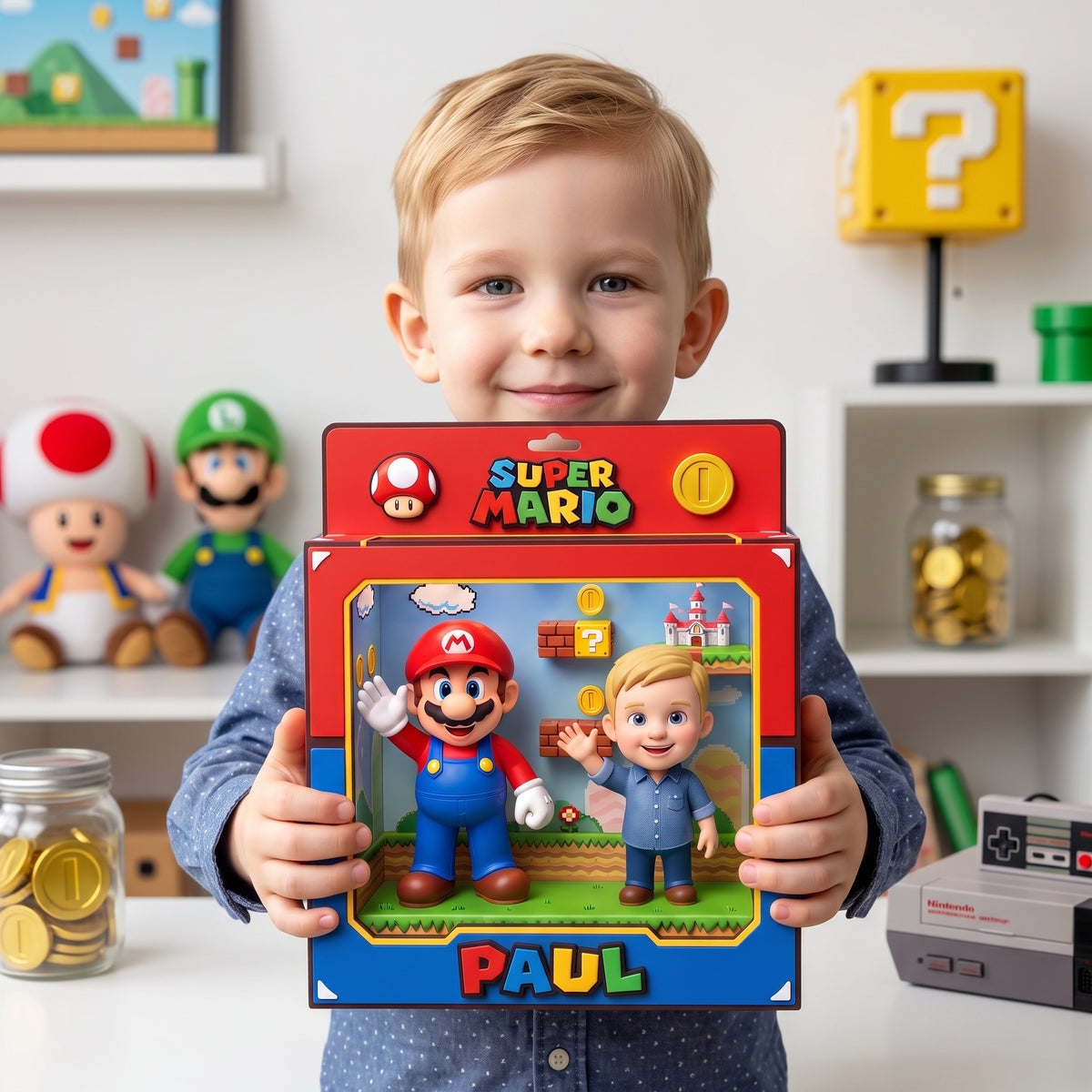 Custom Video Game Box Plaque With Photo and Name, Personalized Gamer Collectible Decor, Gift for Video Game Fans hn22092026